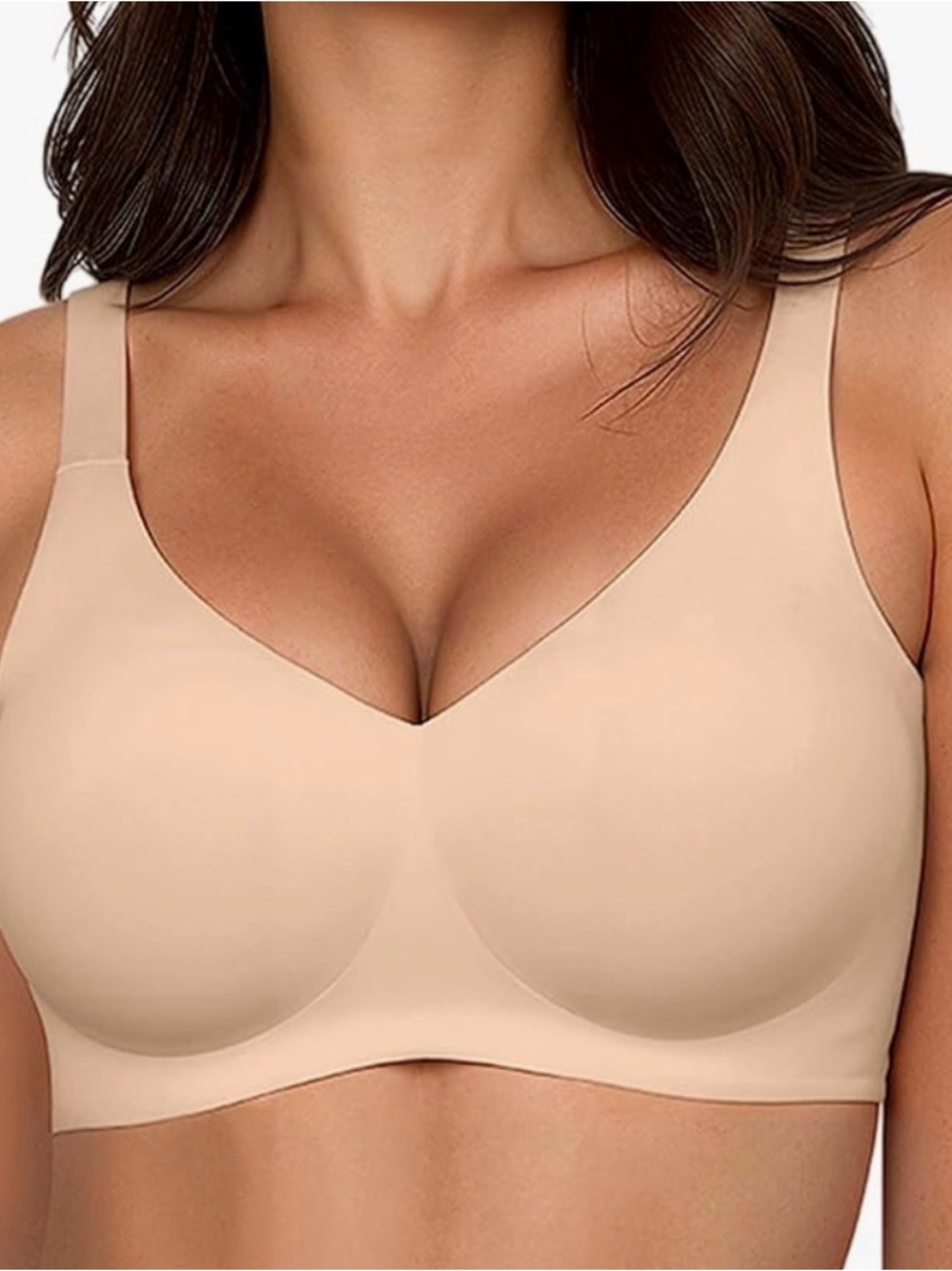 Gailife Smooth Wireless Jelly Bras for Women No Underwire Seamless Push Up Bra
